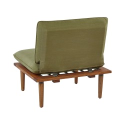 Zestaw ogrodowy ze stolikiem dla 4 osób FRASCATI Modułowy Certyfikowane drewno akacjowe Oliwkowy