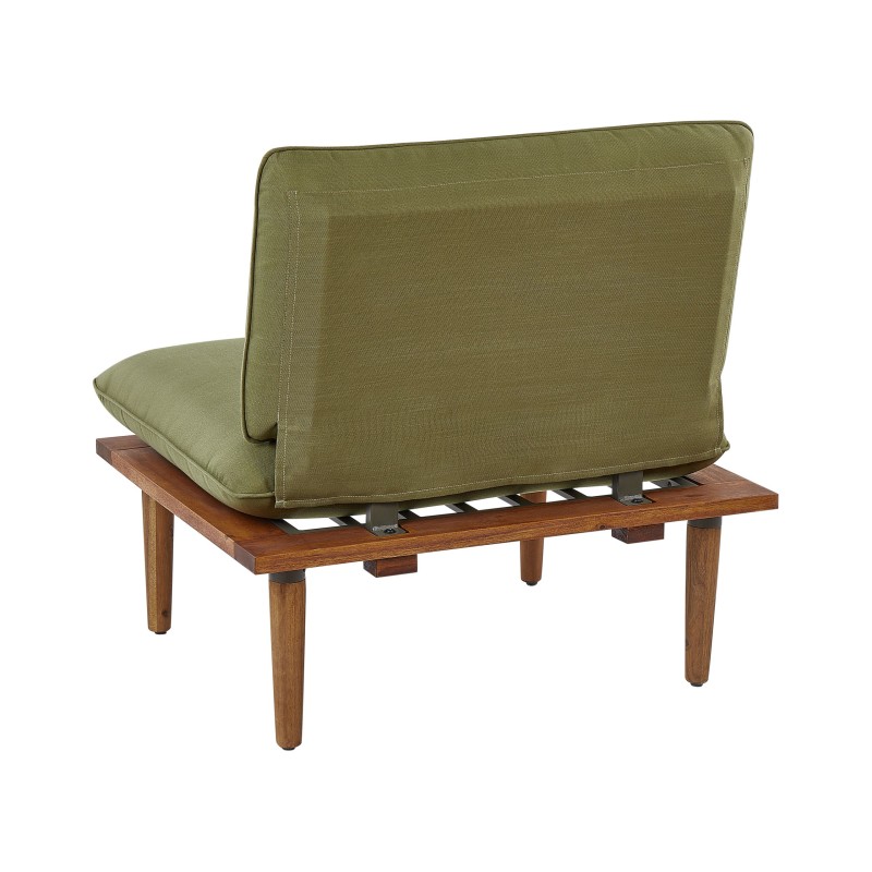 Zestaw ogrodowy ze stolikiem dla 4 osób FRASCATI Modułowy Certyfikowane drewno akacjowe Oliwkowy