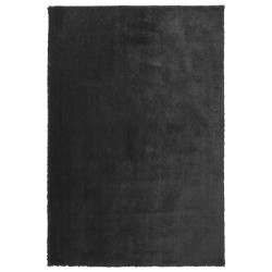 Dywan shaggy 160 x 230 cm czarny EVREN