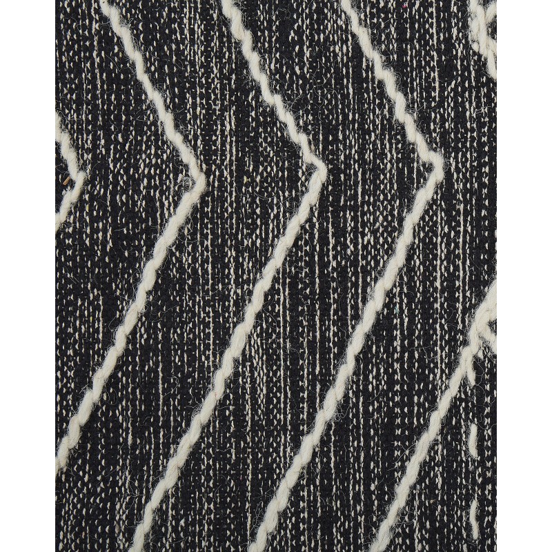 Dywan bawełniany 160 x 230 cm biało-czarny KHENIFRA