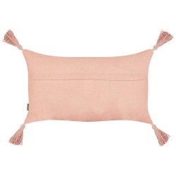 Zestaw 2 poduszek dekoracyjnych VALVARIA Bawełna 30 x 50 cm Brzoskwiniowy Wzór zygzak