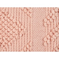 Zestaw 2 poduszek dekoracyjnych VALVARIA Bawełna 30 x 50 cm Brzoskwiniowy Wzór zygzak