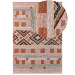 Dywan wełniany 160 x 230 cm wielokolorowy YOMRA