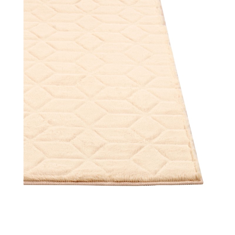 Dywan sztuczne futro królika 160 x 230 cm beżowy THATTA