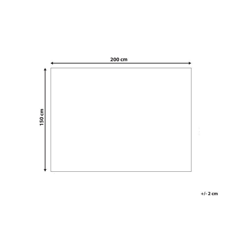 Koc SALKA Sztuczne futro 150 x 200 cm Biały