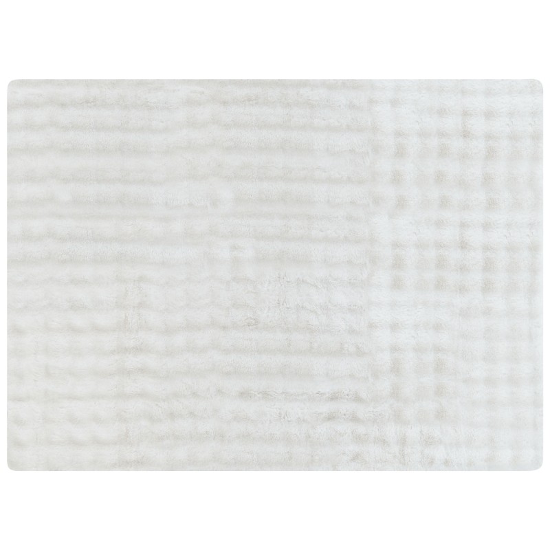 Koc SALKA Sztuczne futro 150 x 200 cm Biały