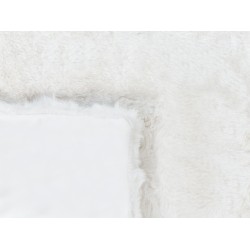 Koc SALKA Sztuczne futro 150 x 200 cm Biały