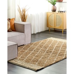 Dywan z juty 160 x 230 cm beżowy ZORAVA