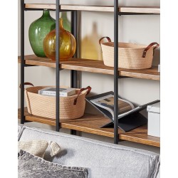 Zestaw 2 koszy GISSAR Bawełna Jasnobeżowy