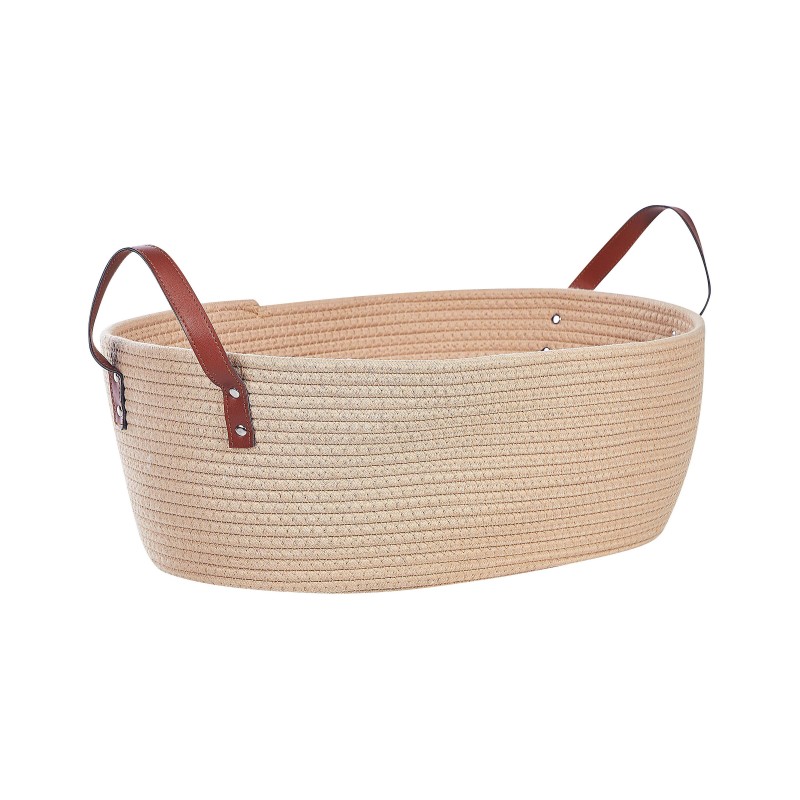 Zestaw 2 koszy GISSAR Bawełna Jasnobeżowy