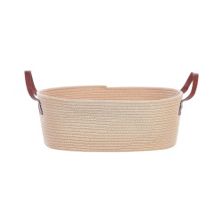 Zestaw 2 koszy GISSAR Bawełna Jasnobeżowy