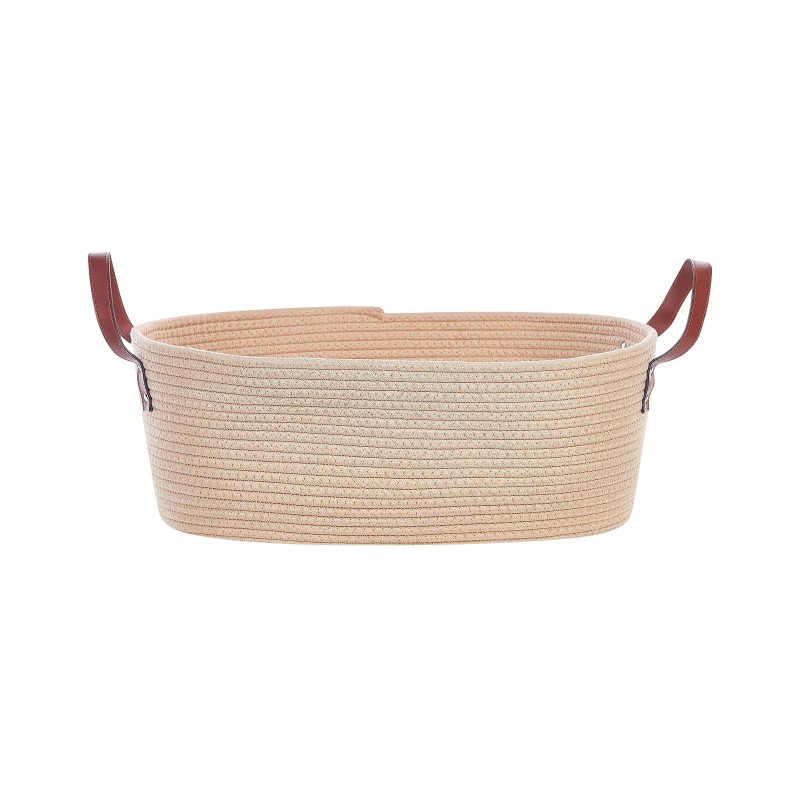 Zestaw 2 koszy GISSAR Bawełna Jasnobeżowy