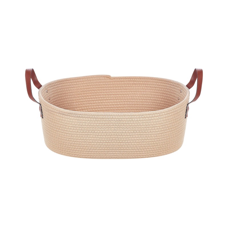 Zestaw 2 koszy GISSAR Bawełna Jasnobeżowy