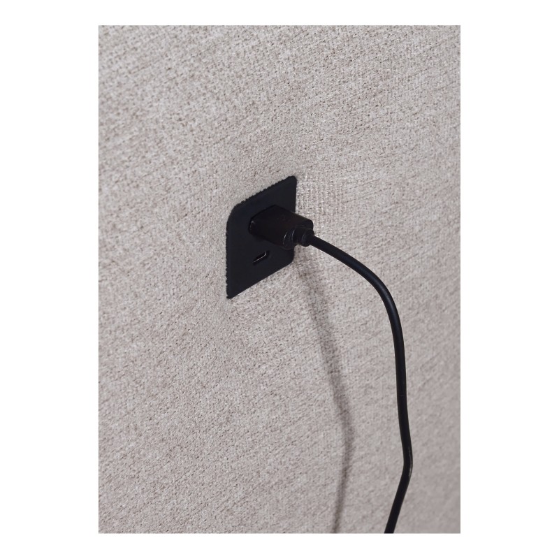 Venna IX corner sofa with sleeping function, USB port, and opening