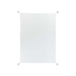 Narzuta na łóżko LINDULA Bawełna 150 x 200 cm Złamana biel