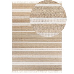 Dywan z juty 160 x 230 cm beżowo-biały TALPUR