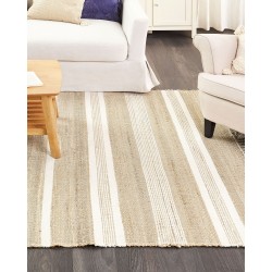 Dywan z juty 160 x 230 cm beżowo-biały TALPUR