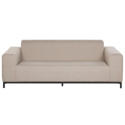 Sofa ogrodowa beżowa z czarnym ROVIGO