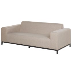 Sofa ogrodowa beżowa z czarnym ROVIGO