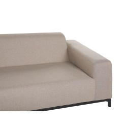 Sofa ogrodowa beżowa z czarnym ROVIGO