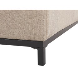 Sofa ogrodowa beżowa z czarnym ROVIGO