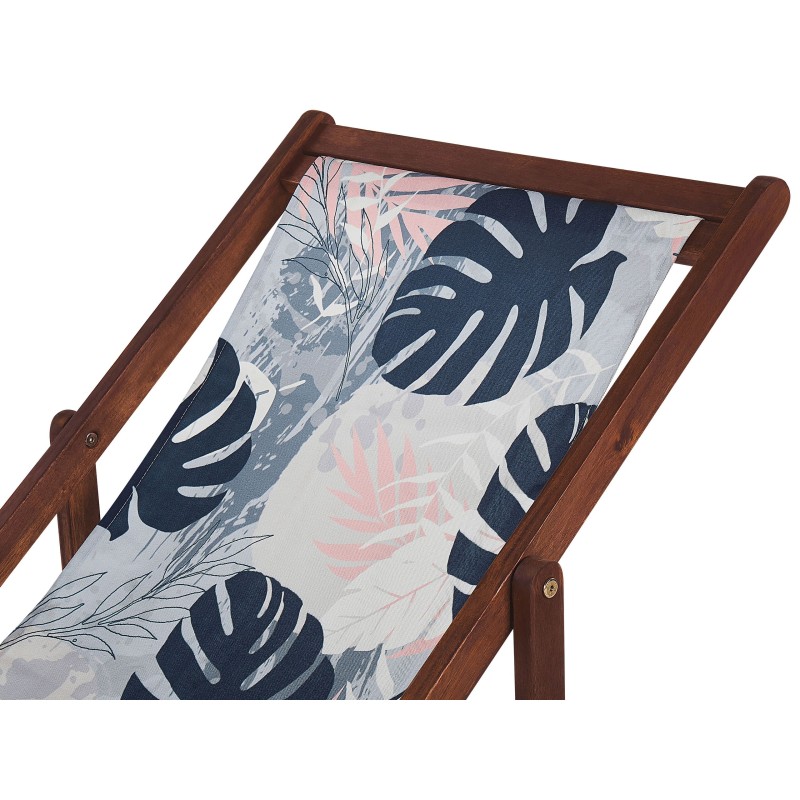 Zestaw 2 wymiennych tkanin do leżaków ogrodowych ANZIO/AVELLINO Niebieski