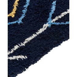 Dywan bawełniany 140 x 200 cm czarny CORUM