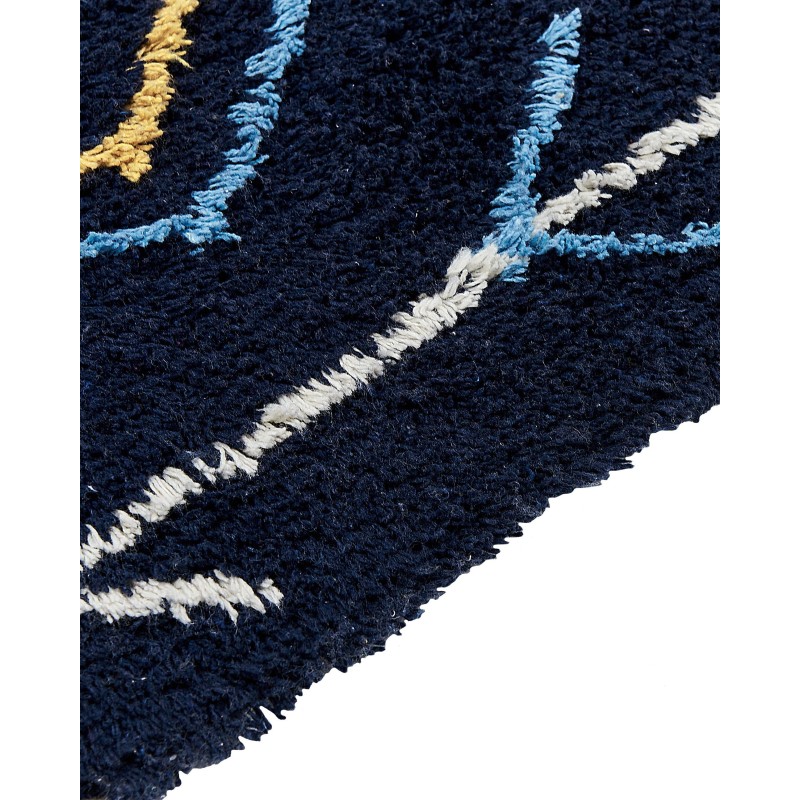 Dywan bawełniany 140 x 200 cm czarny CORUM