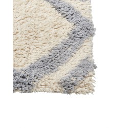 Dywan bawełniany 140 x 200 cm beżowo-szary NEVSEHIR