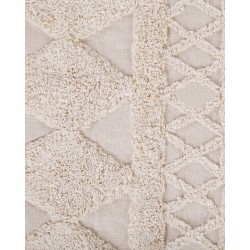 Dywan bawełniany 140 x 200 cm beżowy DIDIM