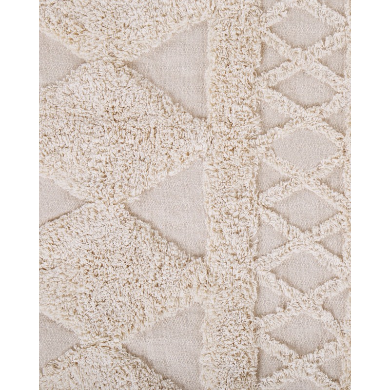 Dywan bawełniany 140 x 200 cm beżowy DIDIM