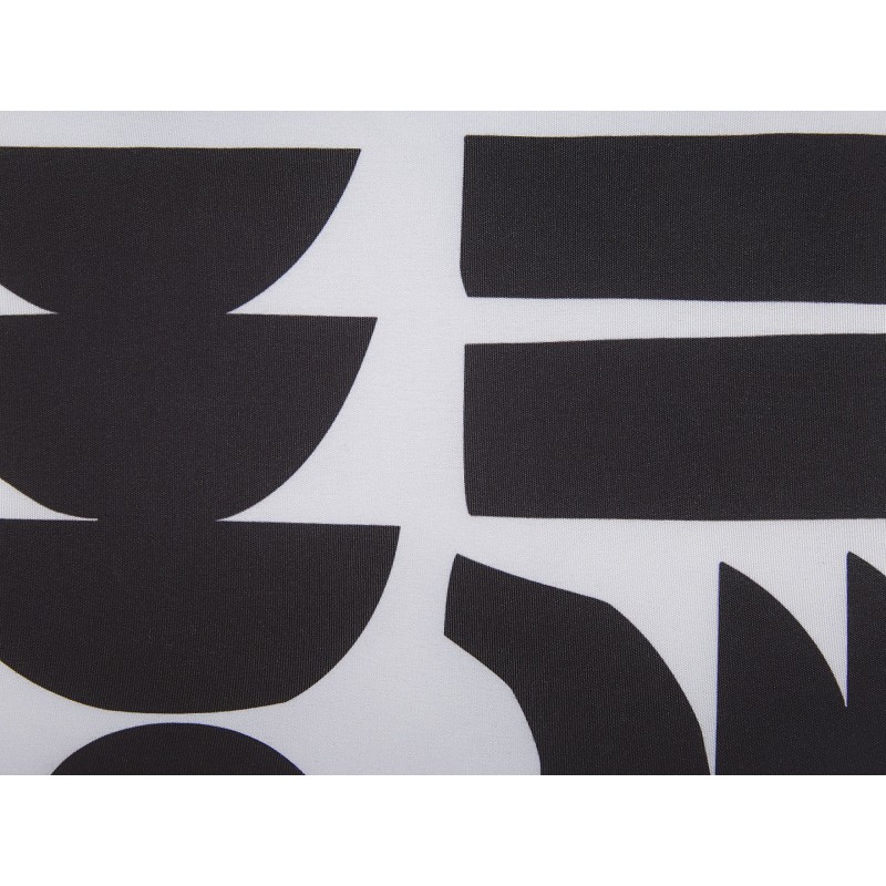 Zestaw 2 poduszek dekoracyjnych LIRIOPE 45 x 45 cm Czarny/ biały Wzór geometryczny