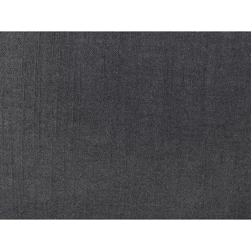 Zestaw 2 poduszek dekoracyjnych BANORI Len 30 x 50 cm Czarny Jednolity