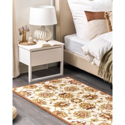 Dywan wełniany 80 x 150 cm beżowo-brązowy EZINE