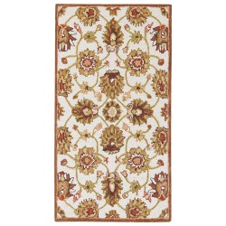 Dywan wełniany 80 x 150 cm beżowo-brązowy EZINE