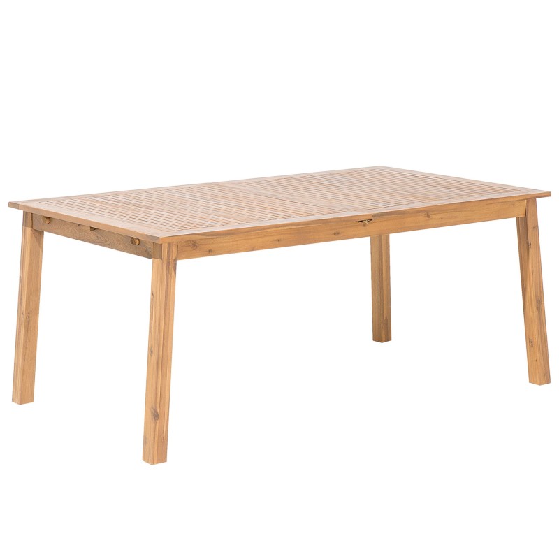 Stół ogrodowy rozkładany CESANA 180/240 cm 100 cm Drewno akacjowe Jasnobrązowy