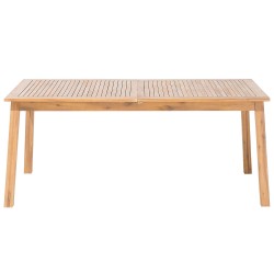 Stół ogrodowy rozkładany CESANA 180/240 cm 100 cm Drewno akacjowe Jasnobrązowy