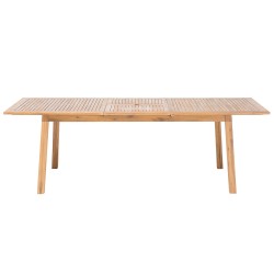 Stół ogrodowy rozkładany CESANA 180/240 cm 100 cm Drewno akacjowe Jasnobrązowy