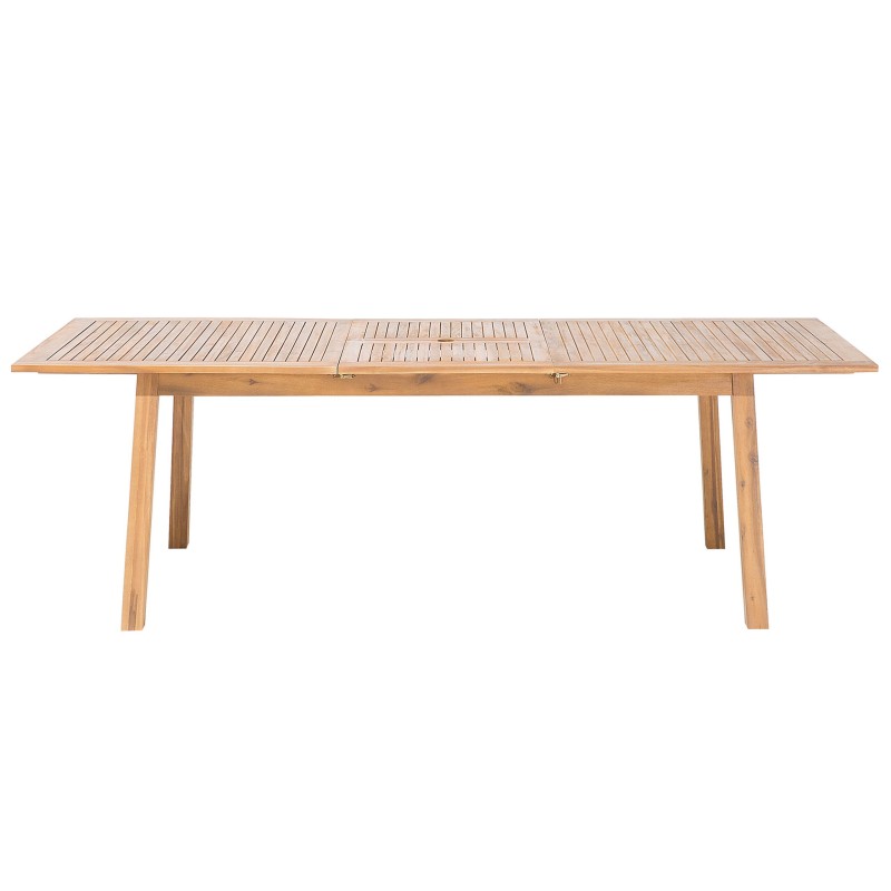 Stół ogrodowy rozkładany CESANA 180/240 cm 100 cm Drewno akacjowe Jasnobrązowy