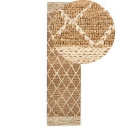 Dywan z juty 80 x 300 cm beżowy ZORAVA