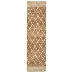 Dywan z juty 80 x 300 cm beżowy ZORAVA
