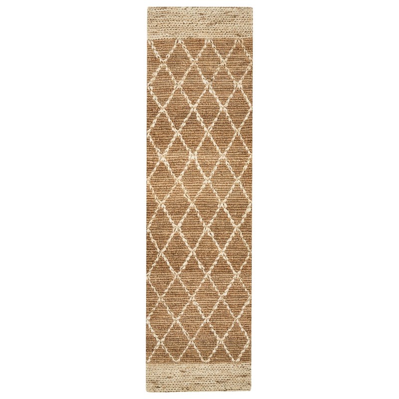 Dywan z juty 80 x 300 cm beżowy ZORAVA