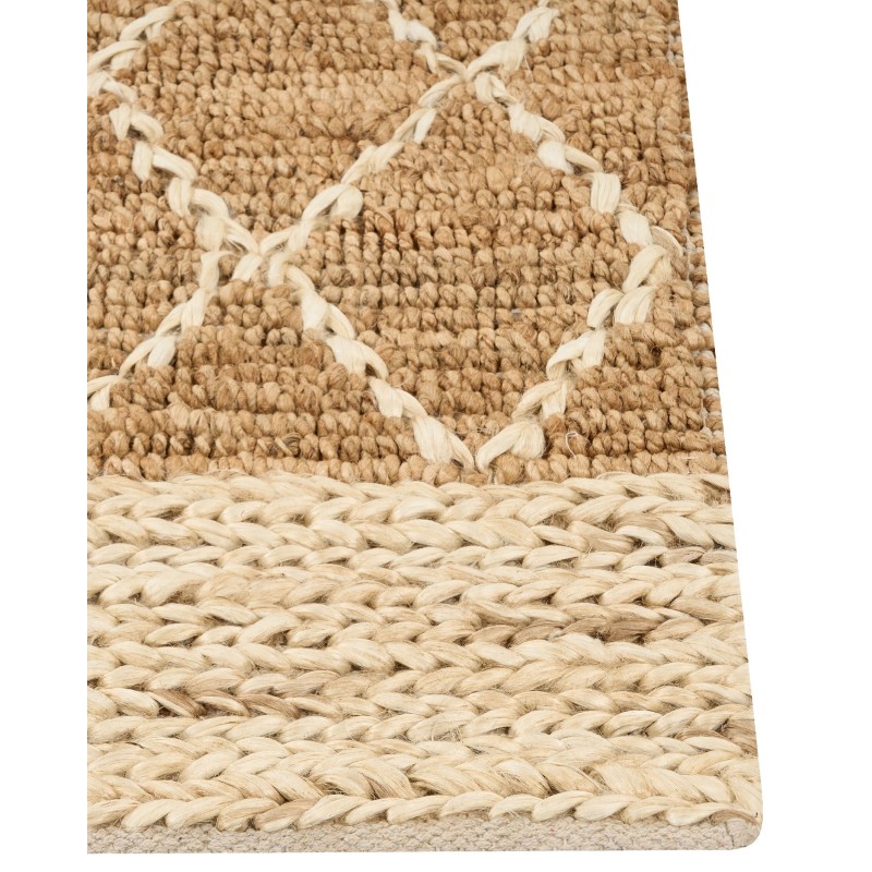 Dywan z juty 80 x 300 cm beżowy ZORAVA