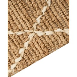 Dywan z juty 80 x 300 cm beżowy ZORAVA