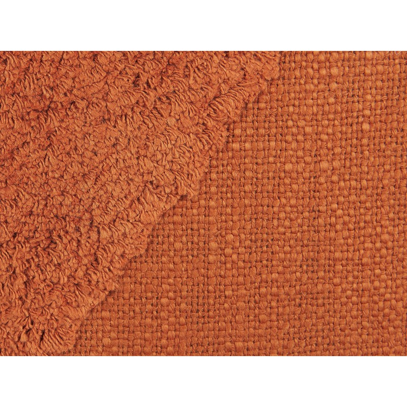 Poduszka dekoracyjna AVIUM Bawełna 45 x 45 cm Pomarańczowy Wzór geometryczny