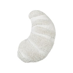 2 poduszki dekoracyjne dla dzieci rogale bawełniane 40 x 25 cm białe SNOWDROP