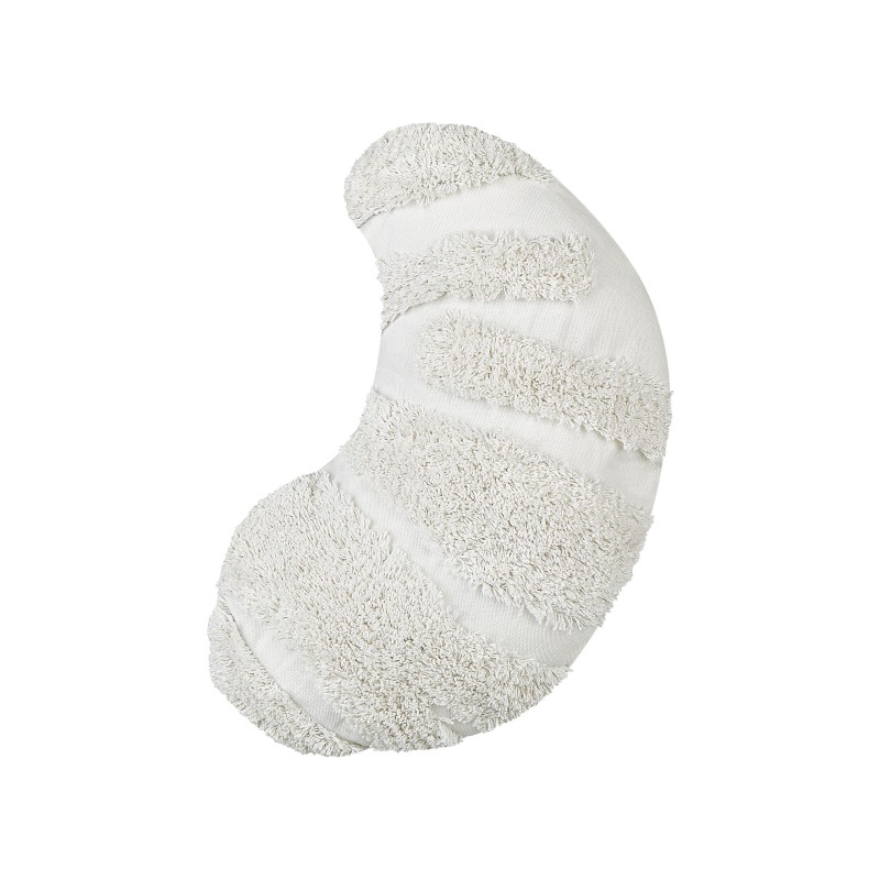 2 poduszki dekoracyjne dla dzieci rogale bawełniane 40 x 25 cm białe SNOWDROP