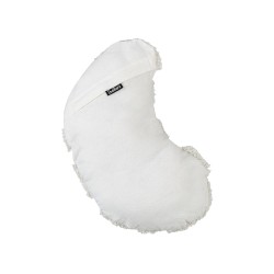 2 poduszki dekoracyjne dla dzieci rogale bawełniane 40 x 25 cm białe SNOWDROP