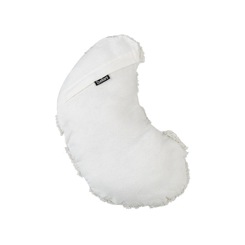 2 poduszki dekoracyjne dla dzieci rogale bawełniane 40 x 25 cm białe SNOWDROP