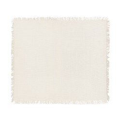 Narzuta na łóżko YERBENT Bawełna 200 x 220 cm Złamana biel